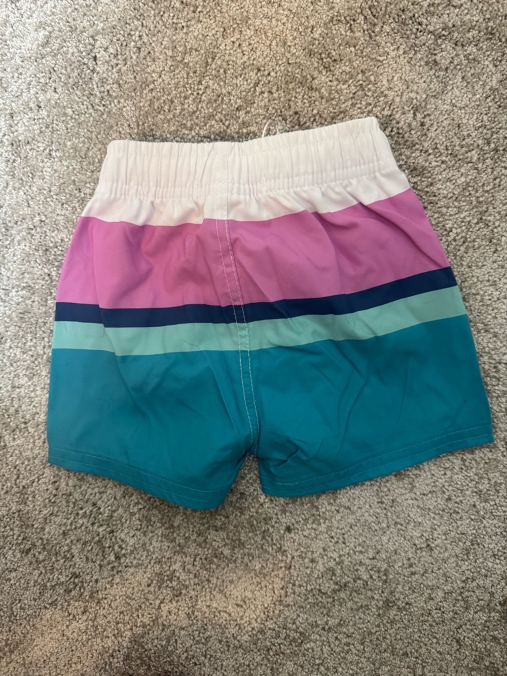 RuggedButts Baby Swim Trunks 6-12M NWT UPF 50+ Stripe Board Shorts - Picture 2 of 7